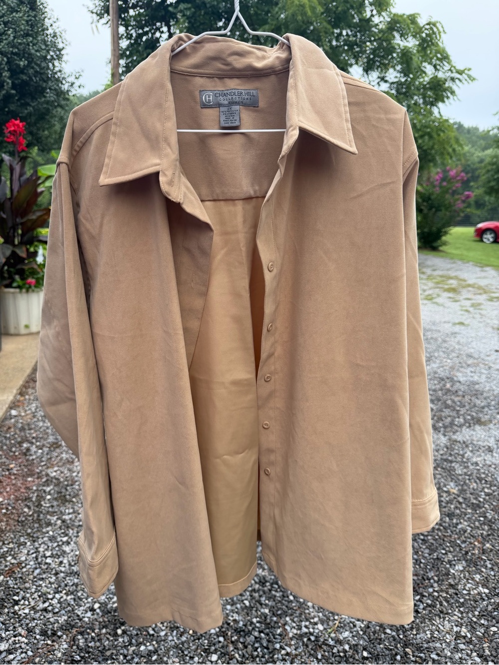 Chandler Hill Women's Tan Button-Down Shirt